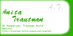 anita trautman business card